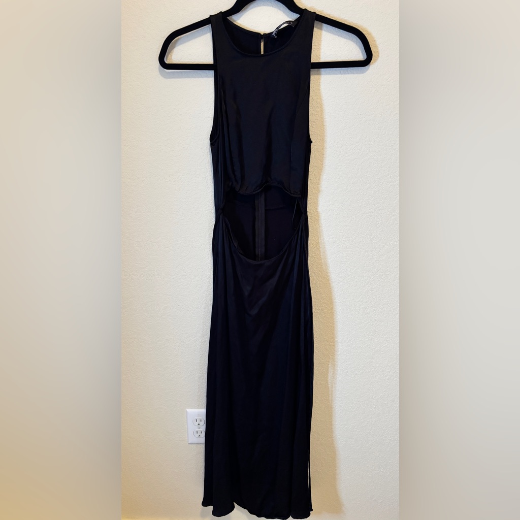Zara Black Cut-Out Dress